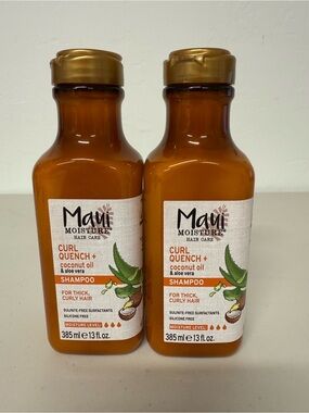 Maui Moisture Curl Quench+ Coconut Oil Shampoo for Thick Hair bundle of 2pcs